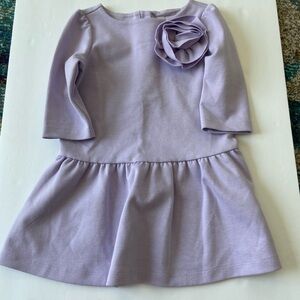 Juno Valentine by Janie and Jack Lavender drop waist Dress - Size 3 -  like new